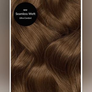 BRAND NEW Seamless Clip-in ExtensionsCaramel Brown (4) 20"